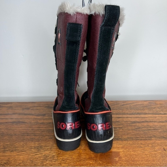 SOREL Tivoli II Waterproof High Boots in Madder Brown Size 6 - Picture 4 of 8